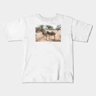 African Zebras Kids T-Shirt